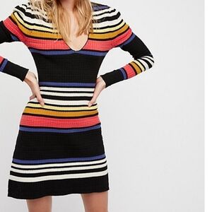 Free People Gidget Striped Sweater Dress